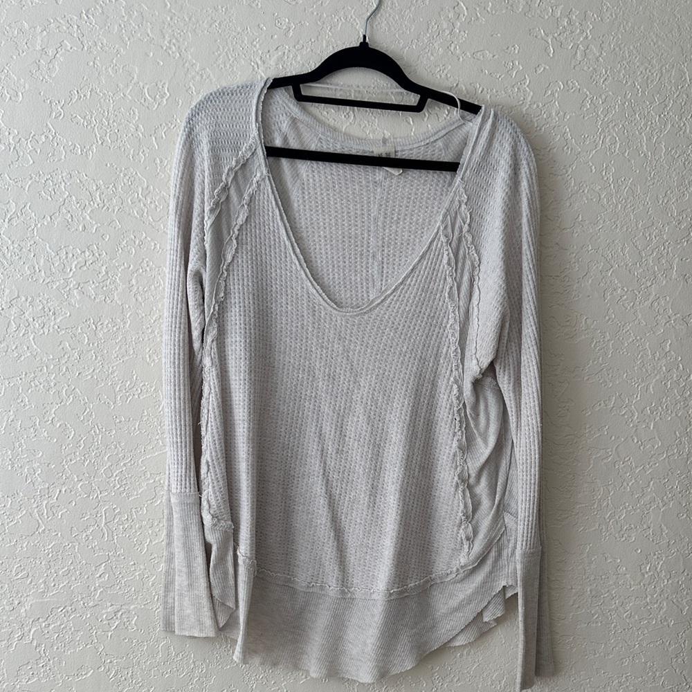 We The Free Off-Shoulder Light Cream Sweater